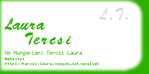 laura tercsi business card
